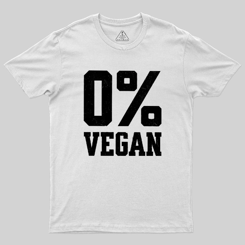 Zero Percent Vegan Geek T-Shirt