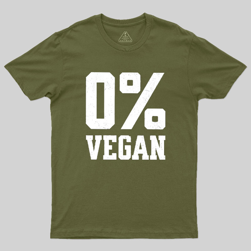 Zero Percent Vegan Geek T-Shirt