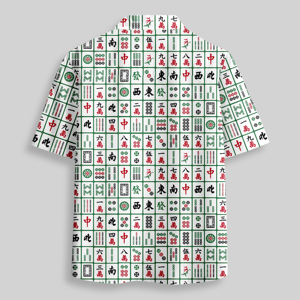 Mahjong Maverick Button Up Pocket Shirt
