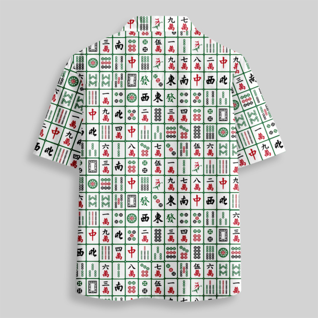 Mahjong Maverick Button Up Pocket Shirt