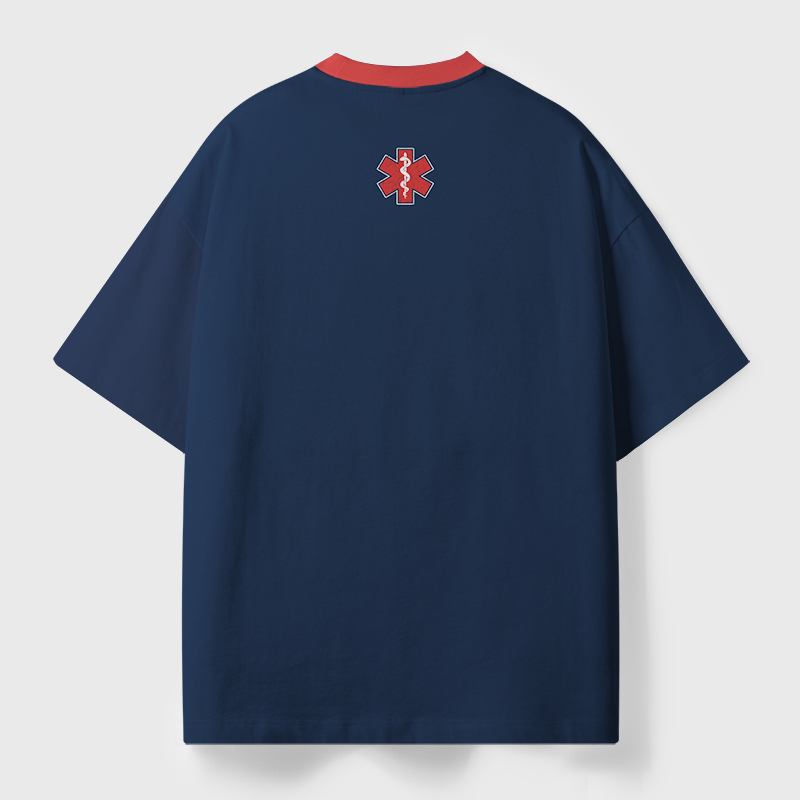 Emotional Support Human Geek Eco Oversized Graphic Tees