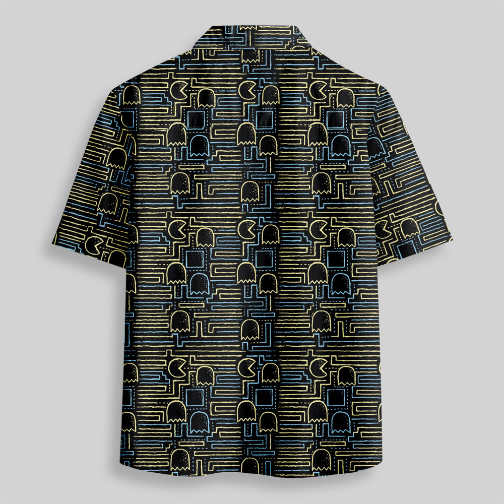 Dot Runner Button Up Pocket Shirt