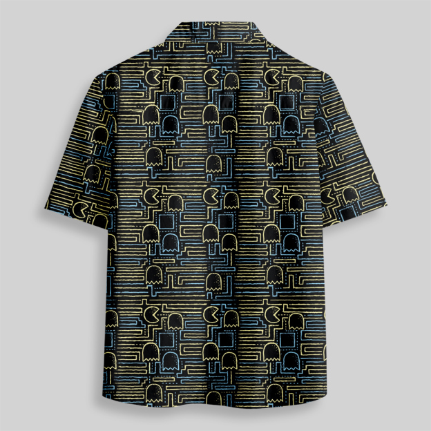 Dot Runner Button Up Pocket Shirt