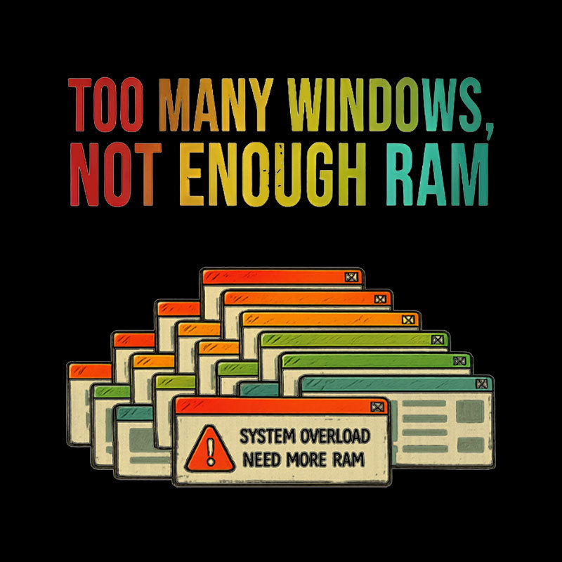 No Enough Ram Geek T-Shirt
