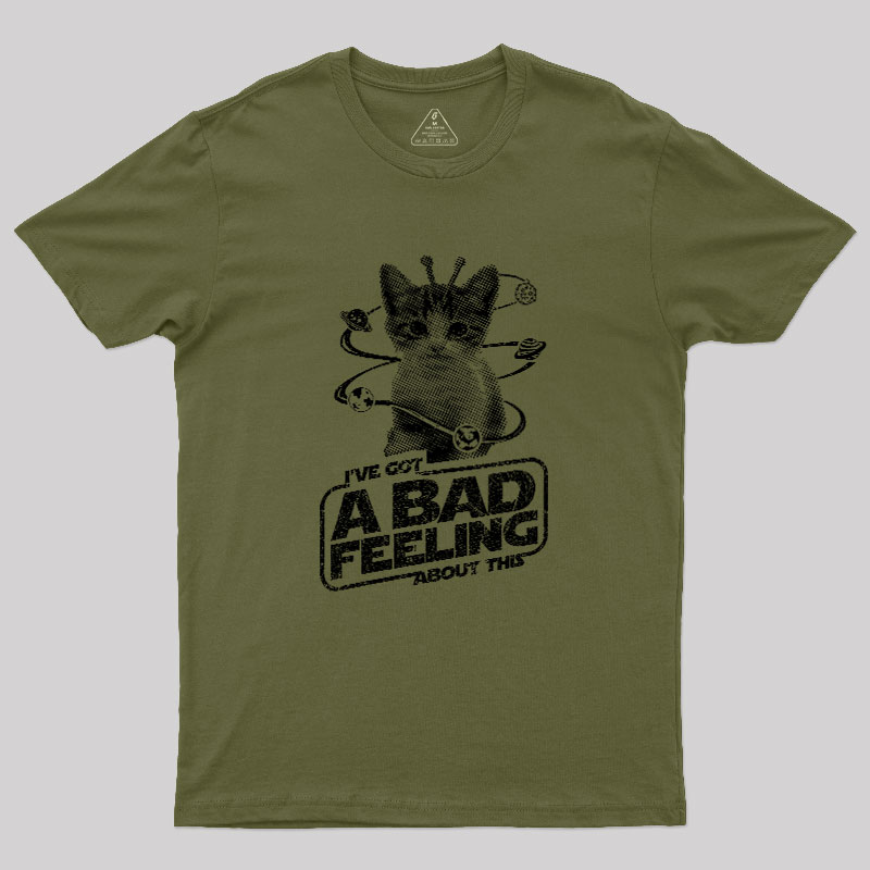Space Fight Cat Geek T-Shirt