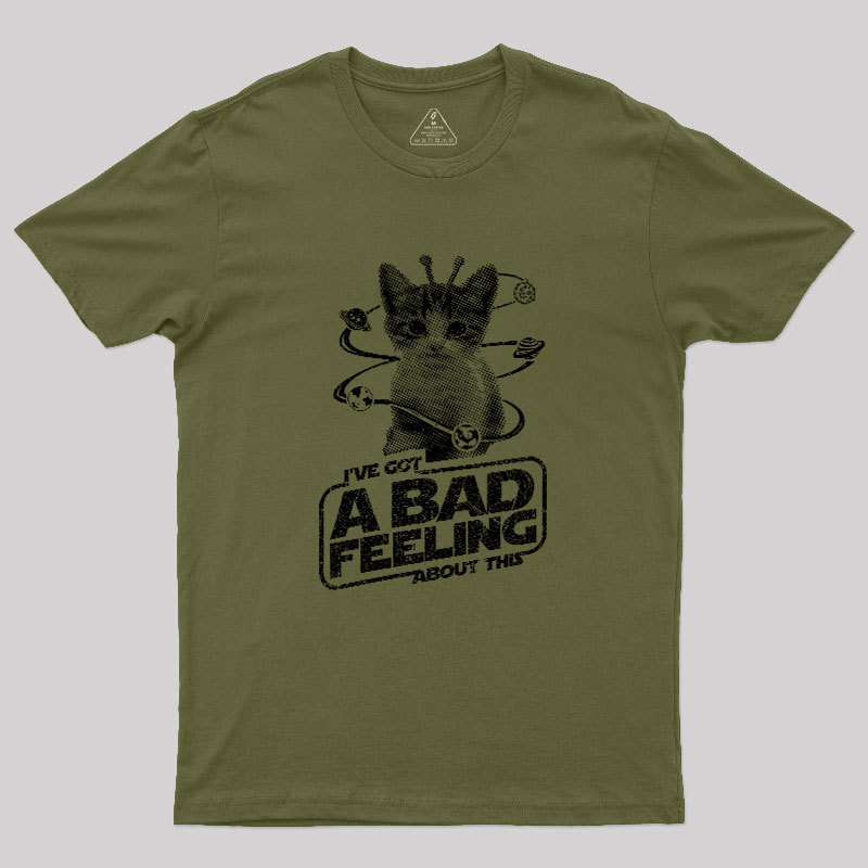 Space Fight Cat Geek T-Shirt