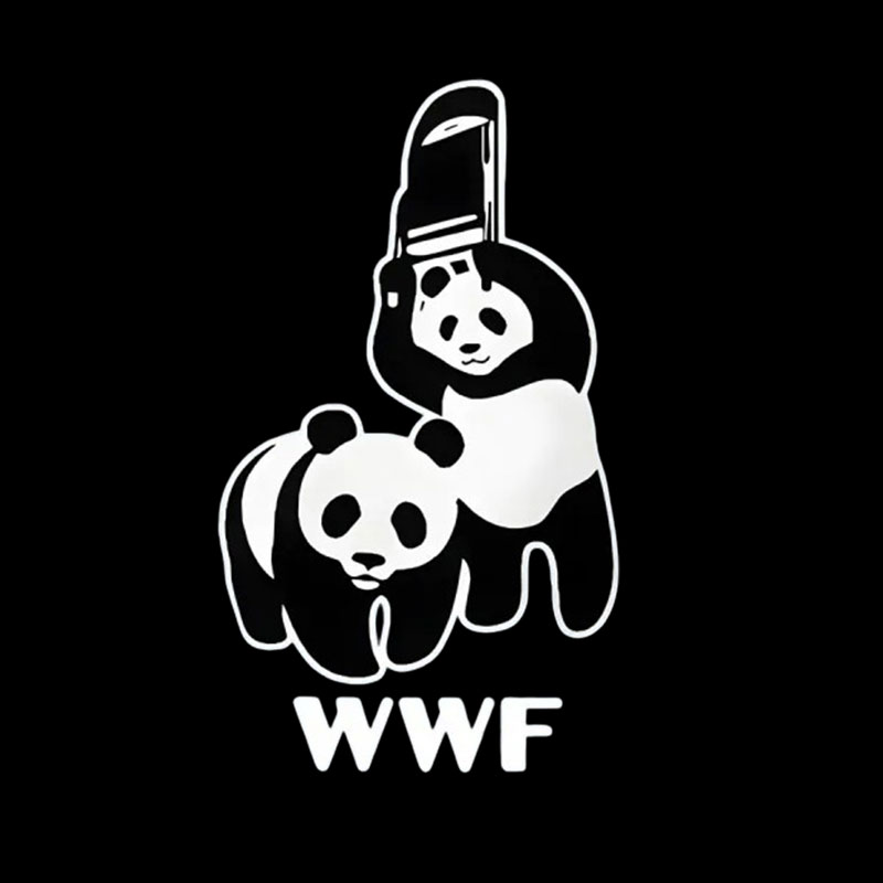 WWF Parody Pandas Geek T-Shirt