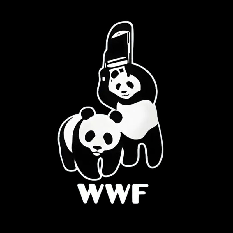 WWF Parody Pandas Geek T-Shirt