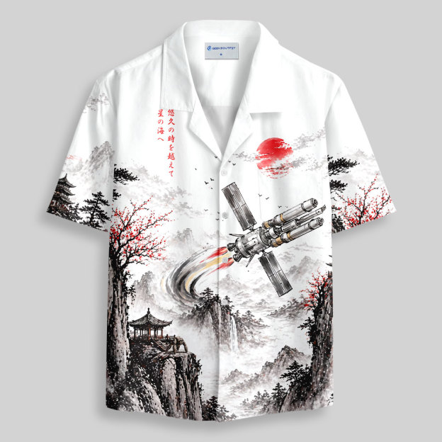 Ink Space Rescue Button Up Pocket Shirt