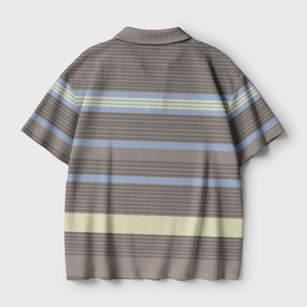 Ingen Wave Geek Crochet Polo Shirt