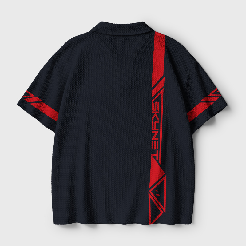 Skynet Geek Crochet Polo Shirt