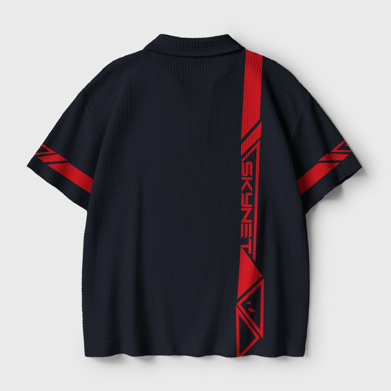 Skynet Geek Crochet Polo Shirt