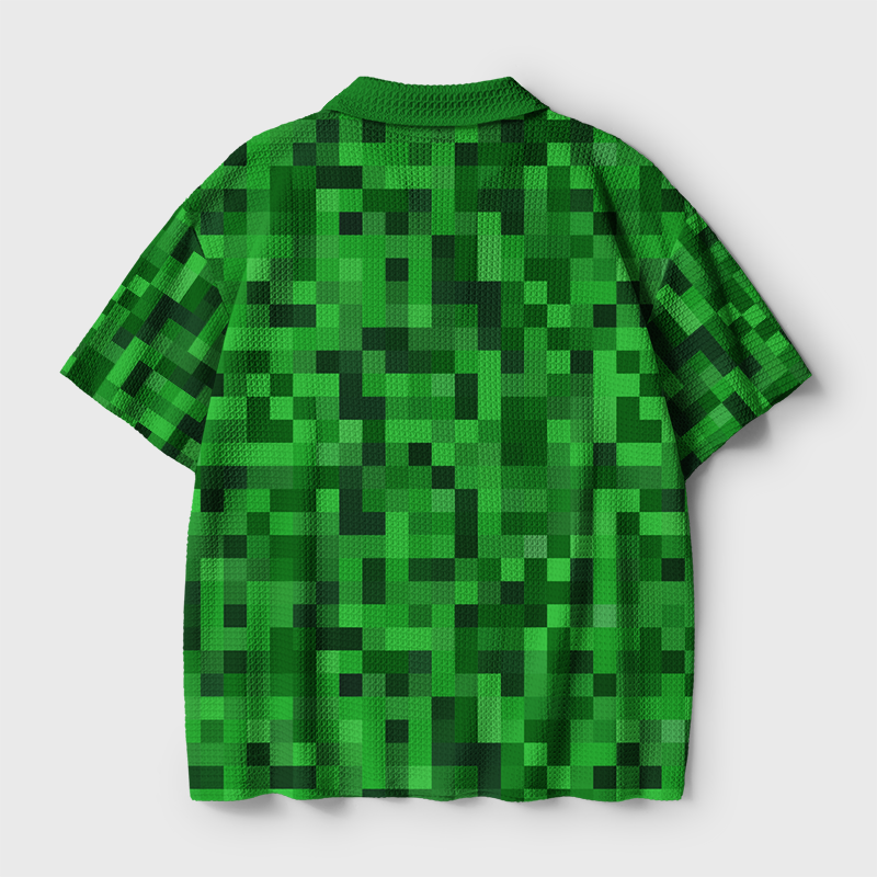 Full Blocks Geek Crochet Polo Shirt