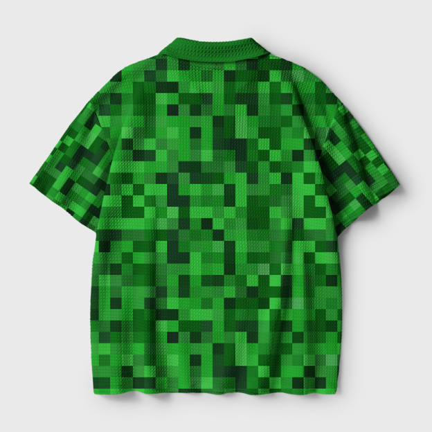 Full Blocks Geek Crochet Polo Shirt