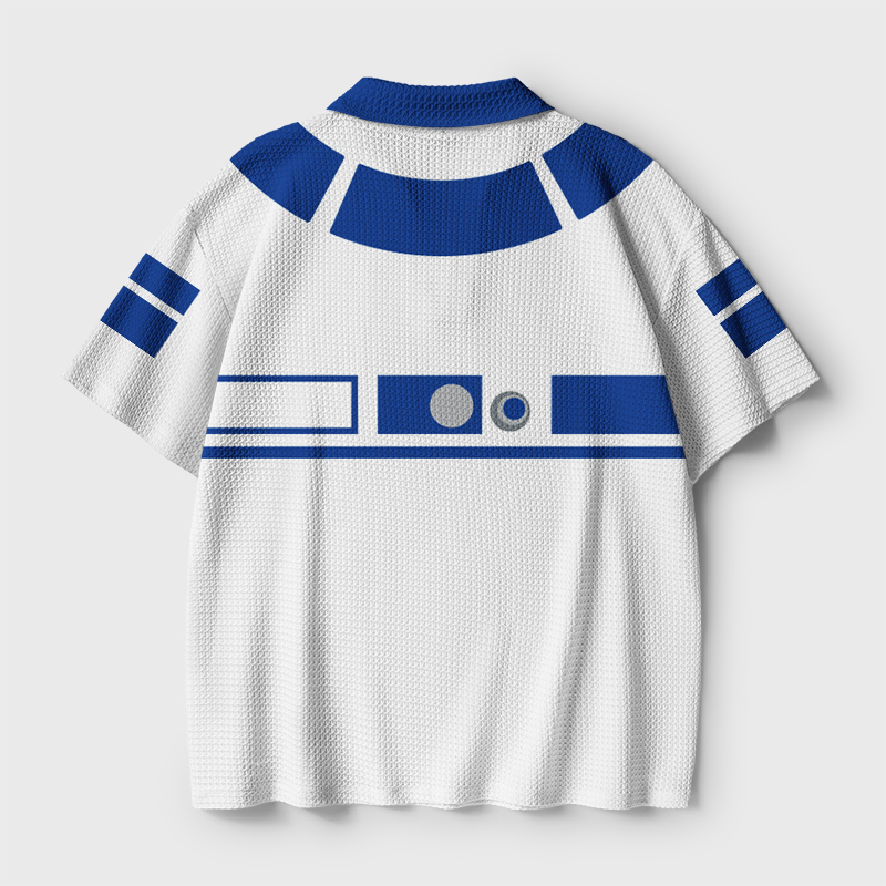 Galactic Mechanic Geek Crochet Polo Shirt