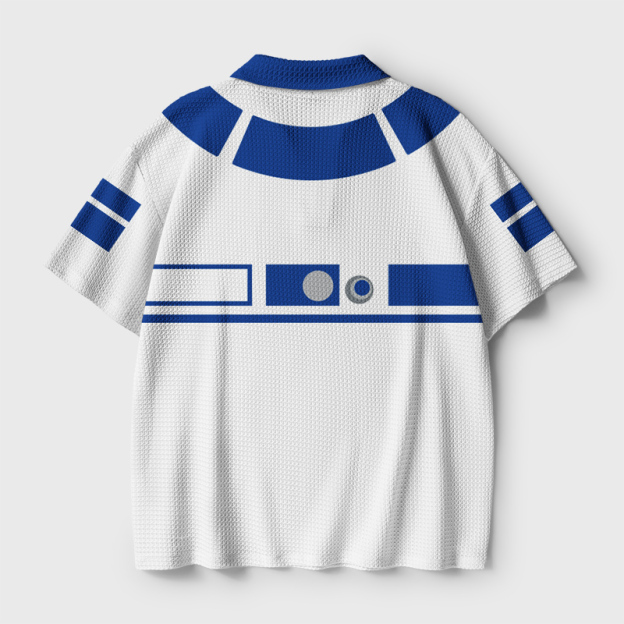 Galactic Mechanic Geek Crochet Polo Shirt