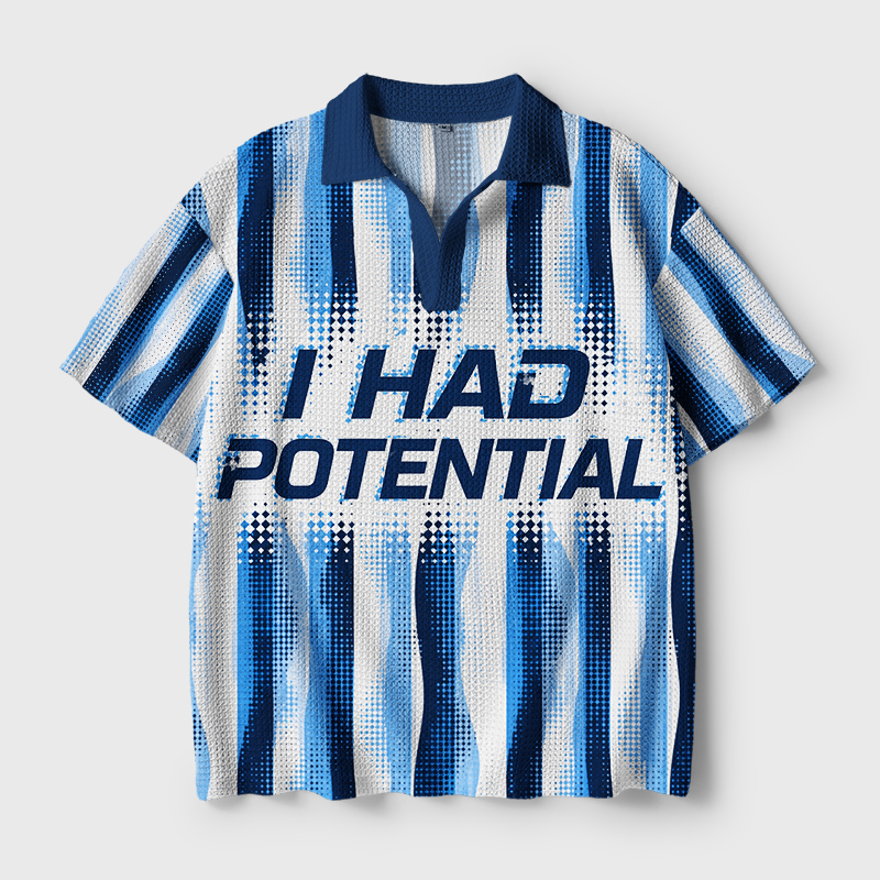 I Had Potential Geek Crochet Polo Shirt