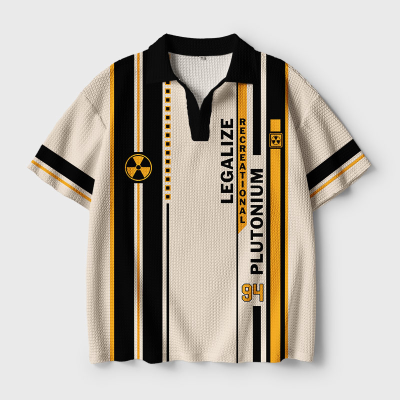 Legalize Geek Crochet Polo Shirt