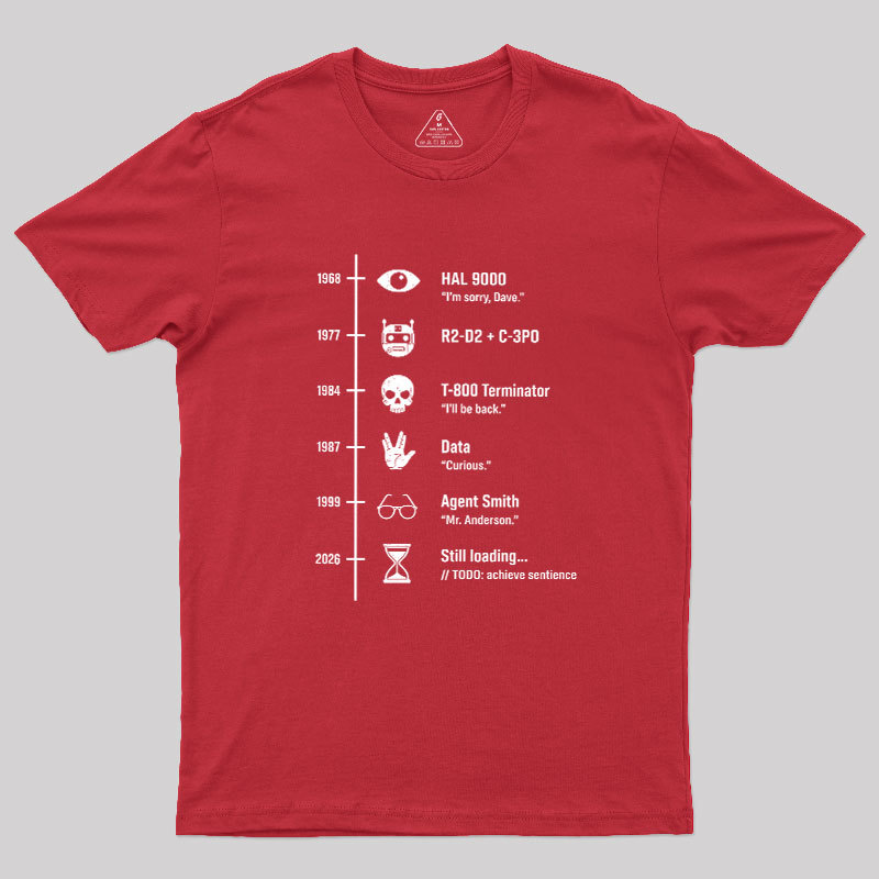 Sci-Fi Timeline Geek T-Shirt
