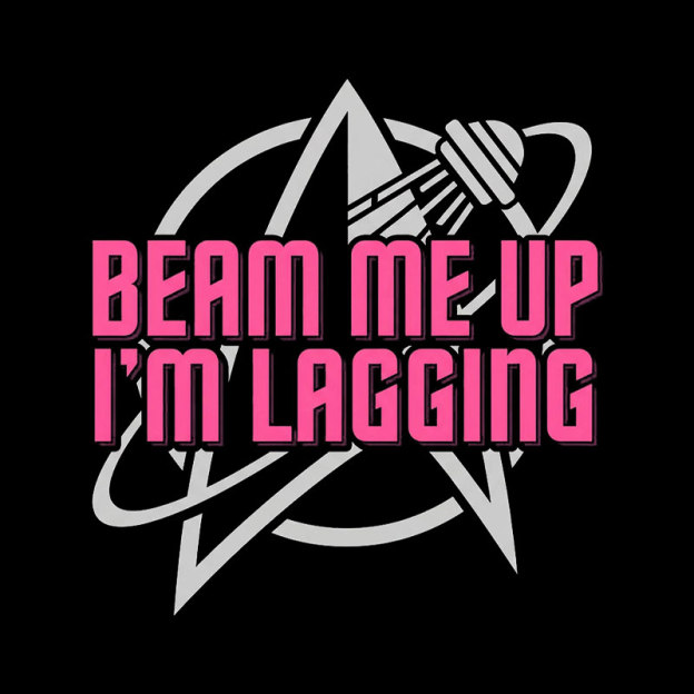Lagging Beam Me Up Geek T-Shirt