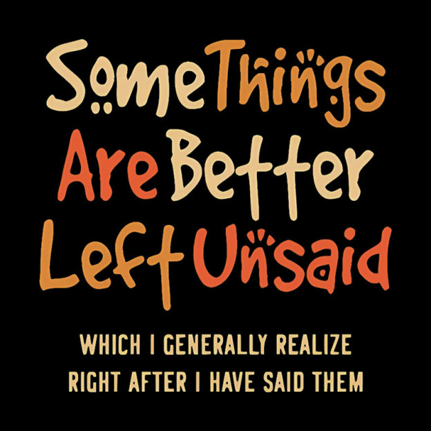Some Things Are Just Better Left Unsaid Geek T-Shirt
