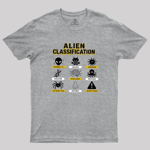 Alien Classification Geek T-Shirt