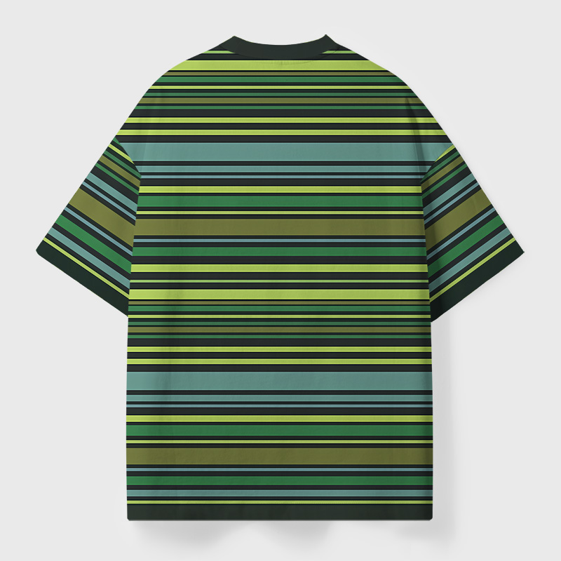 Vintage Soylent Green 100% Organic Striped Geek Eco Oversized Graphic Tees