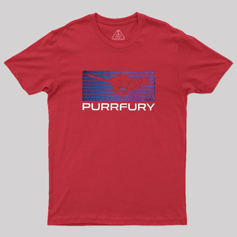 Purrfury Cat Wick Geek T-Shirt