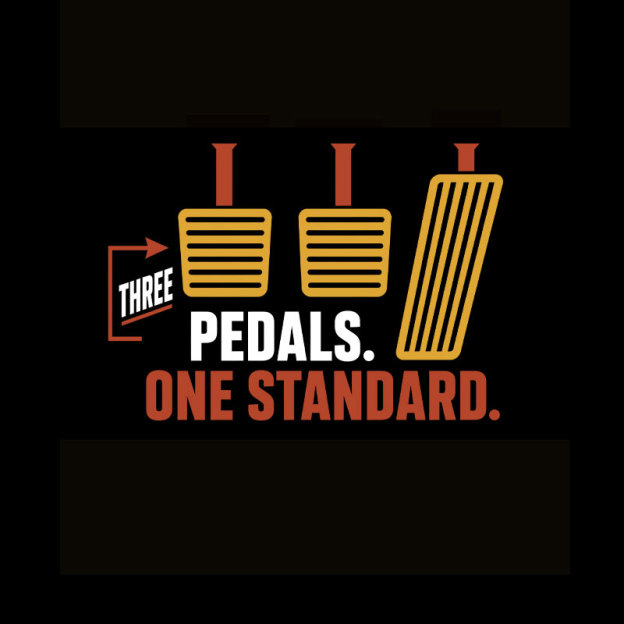 Three Pedals One Standard Geek T-Shirt
