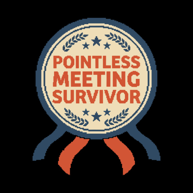Pointless Meeting Survivor Geek T-Shirt