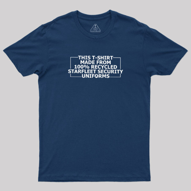 100% Recycled Space Uniforms Geek T-Shirt
