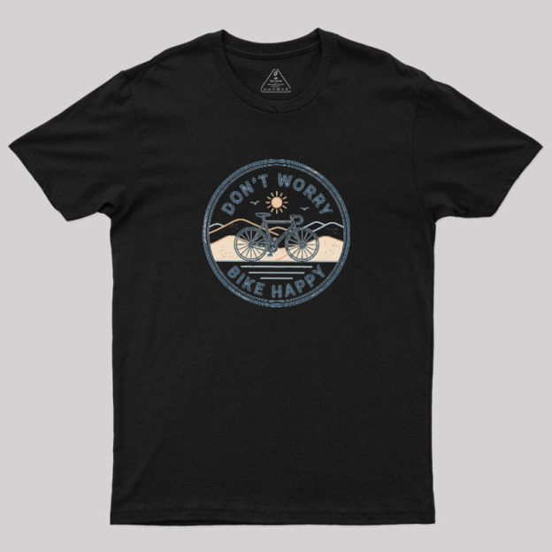 Bike Happy Badge Geek T-Shirt
