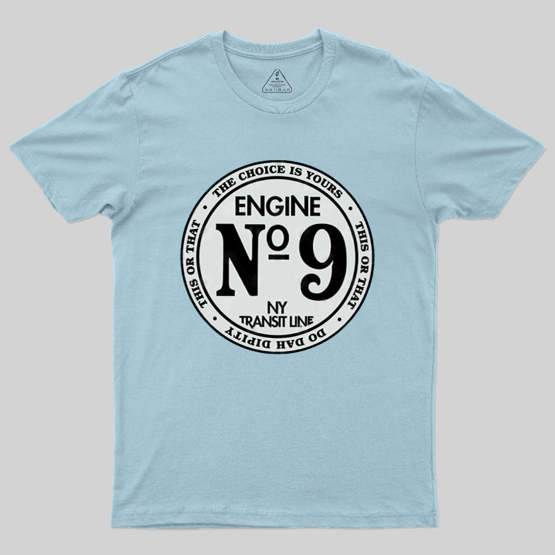 Engine #9 On The New York Transit Line Geek T-Shirt