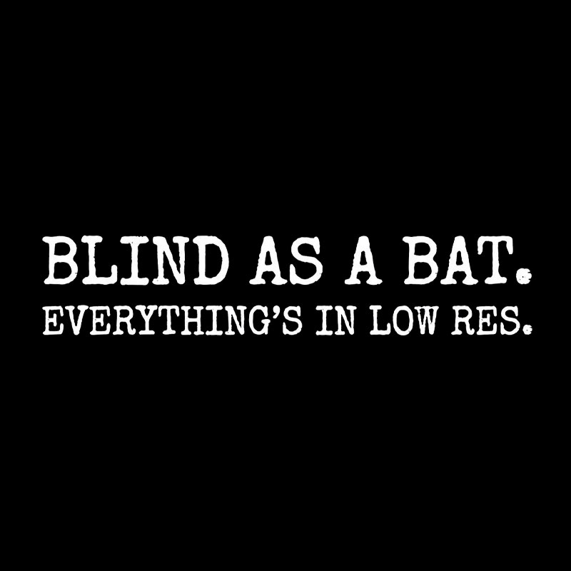Blind As A Bat Geek T-Shirt