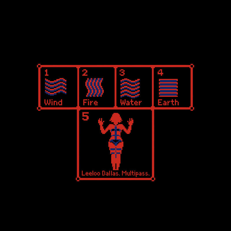 Wind Fire Water Earth Geek T-Shirt