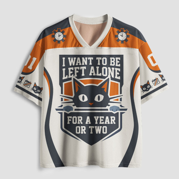 Left Alone Cat Geek Mesh Jersey