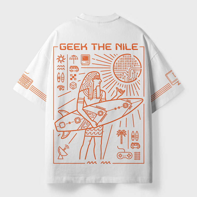 Geek The Nile Geek Eco Oversized Graphic Tees
