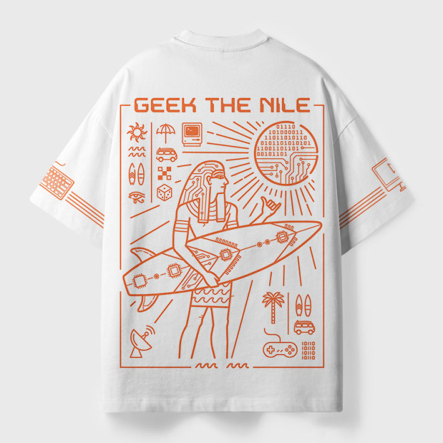 Geek The Nile Geek Eco Oversized Graphic Tees
