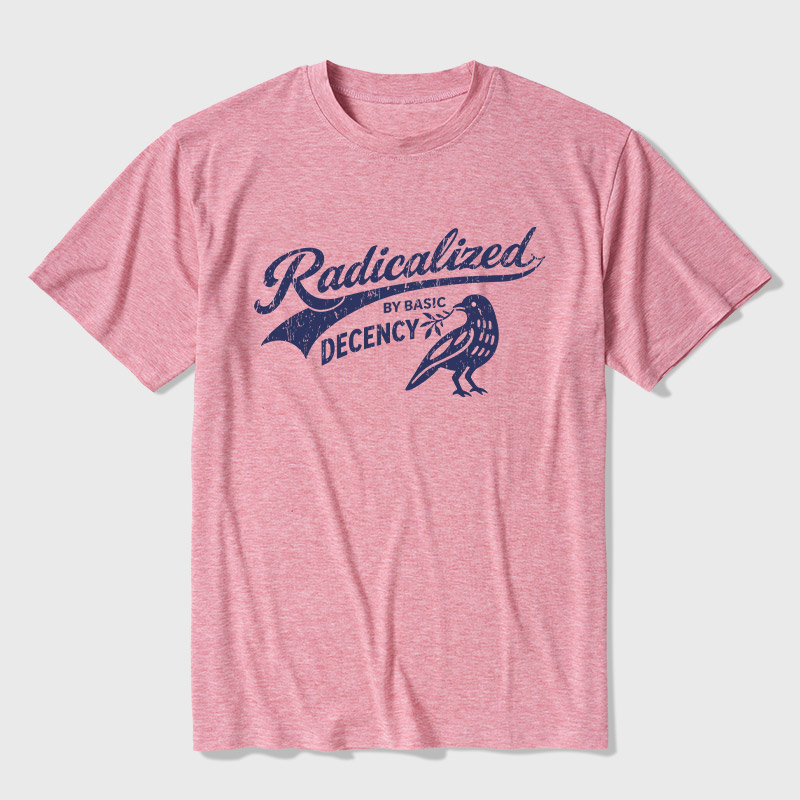 Radicalized By Basic Decency Ultra Soft Heather Tee
