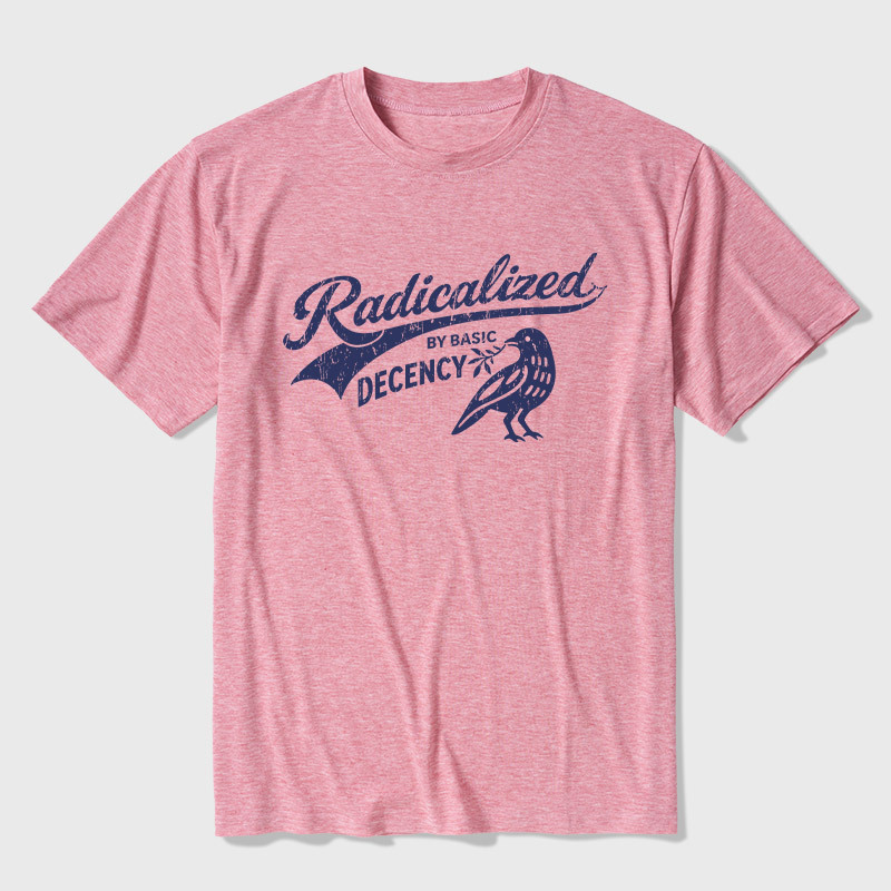 Radicalized By Basic Decency Ultra Soft Heather Tee