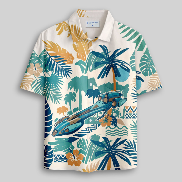 Speeder Vacation Button Up Pocket Shirt