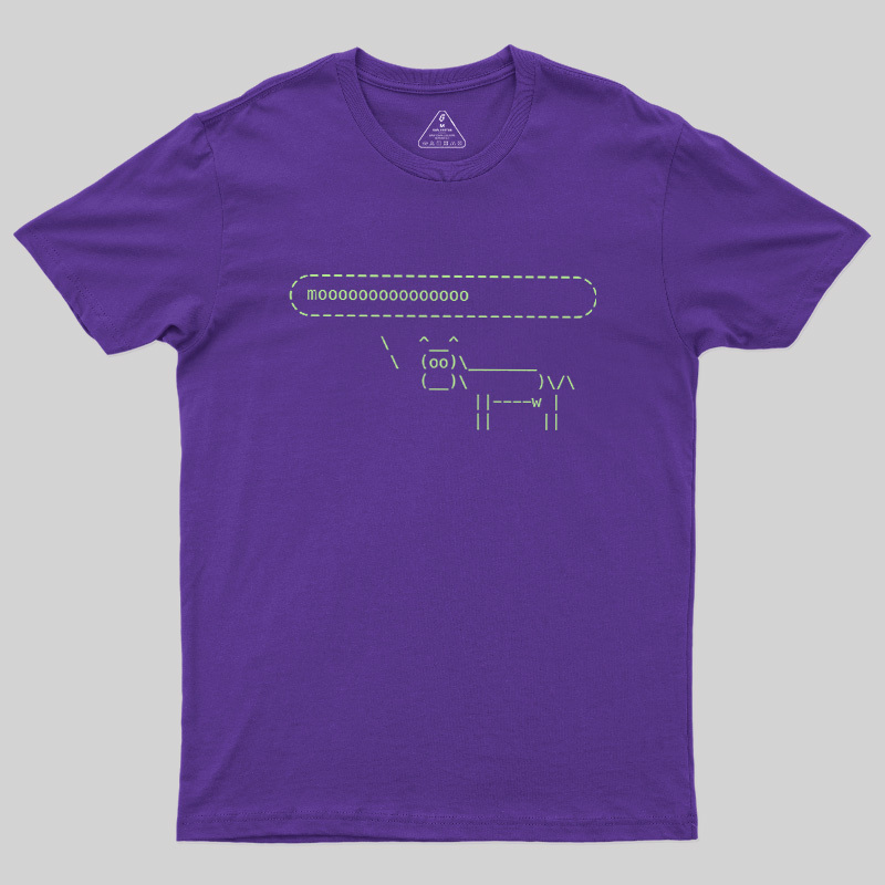 Cowsay Moooo Geek T-Shirt
