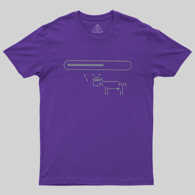 Cowsay Moooo Geek T-Shirt