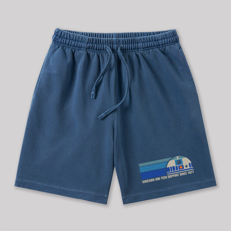 Providing Sarcasm and Tech Support Since 1977 Geeky Washed Shorts