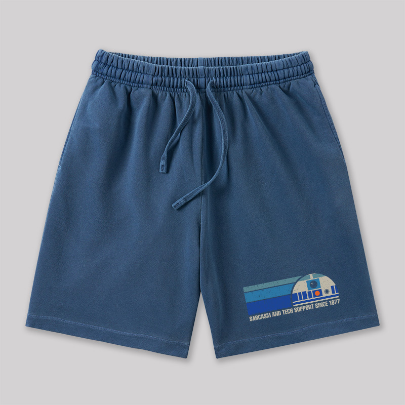 Providing Sarcasm and Tech Support Since 1977 Geeky Washed Shorts