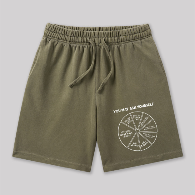 You May Ask Yourself Geeky Washed Shorts
