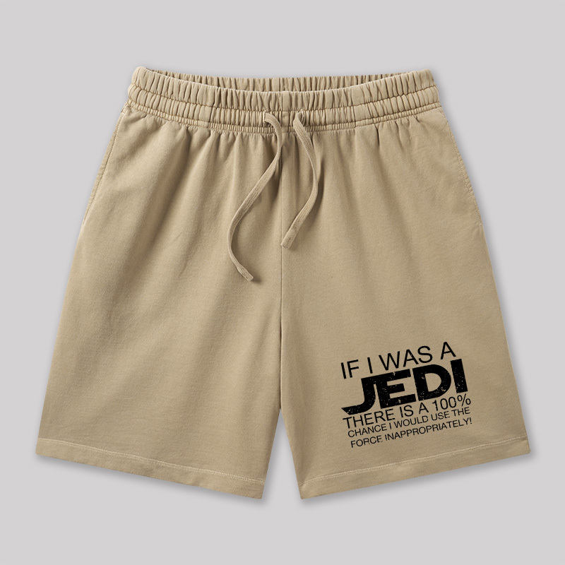 Use The Force Inappropriately Geeky Washed Shorts