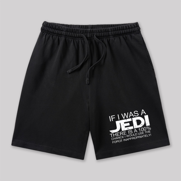 Use The Force Inappropriately Geeky Washed Shorts