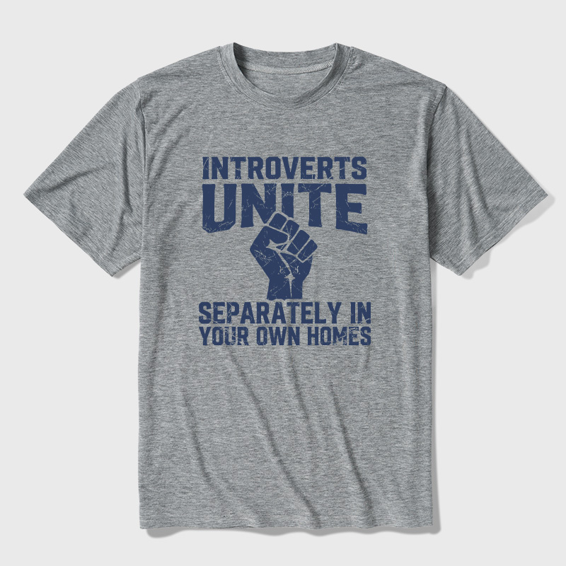 Introverts Unite Ultra Soft Heather Tee
