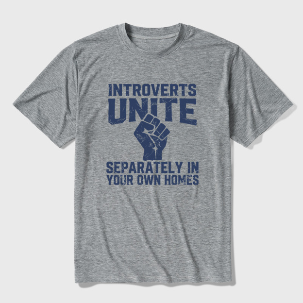 Introverts Unite Ultra Soft Heather Tee